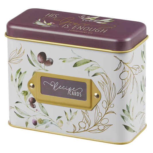 Recipe Cards in a Tin (Grace)