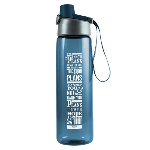 I Know The Plans I Have For You - Plastic Water Bottle