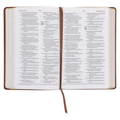 ESV Tan Brown Faux Leather Standard Bible