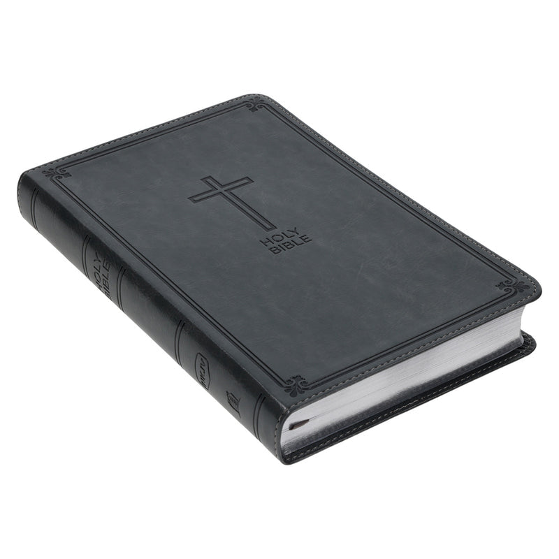 NKJV Deluxe Gift Bible Red Letter Gray (Imitation Leather)