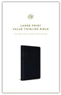 ESV Large Print Value Thinline Bible (TruTone, Navy, Mosaic Cross Design)